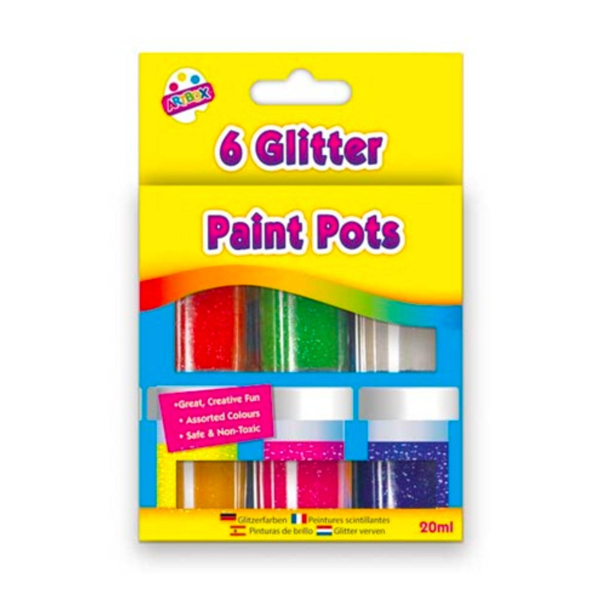 Glitter Paints (6 Assorted) - PoundToys